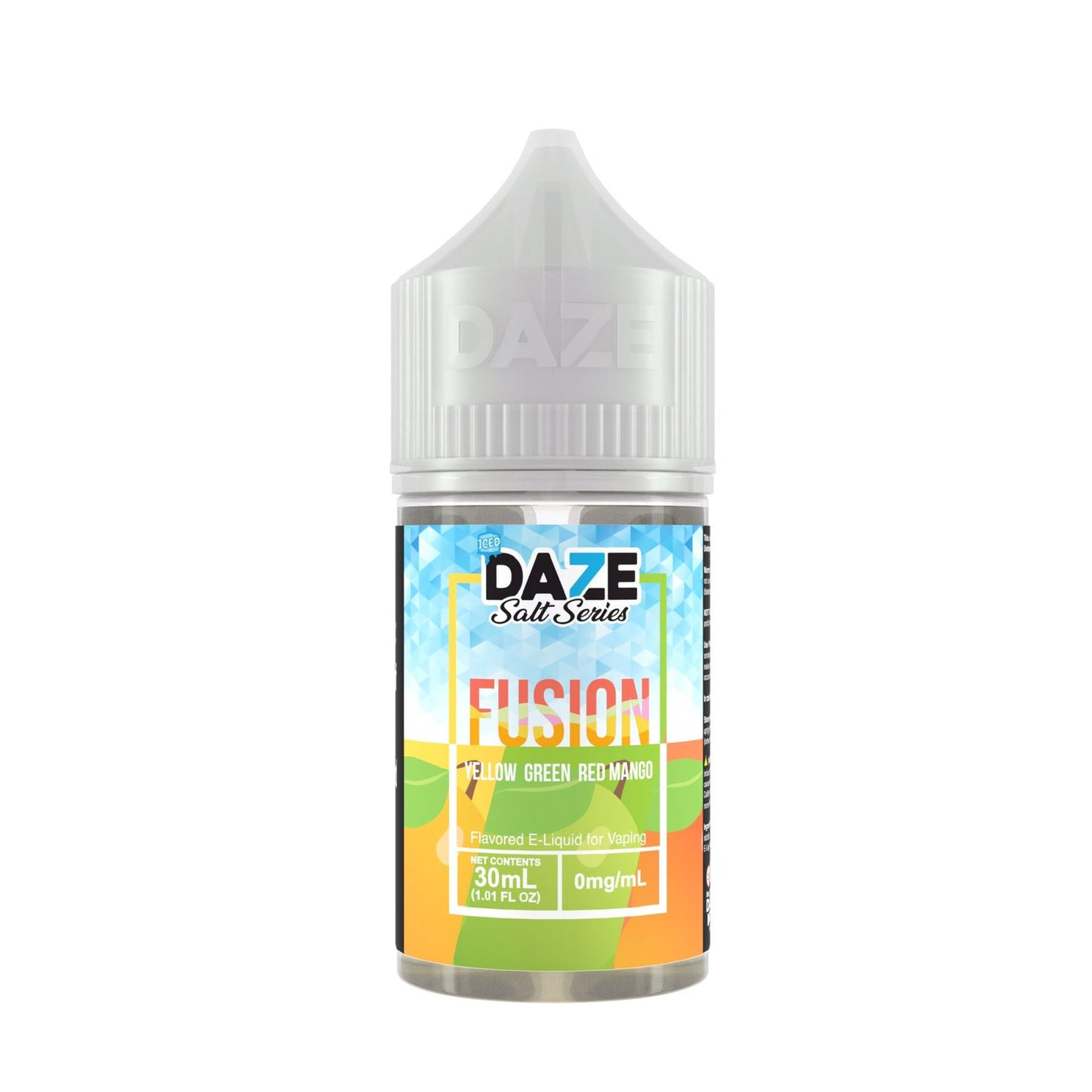 Daze Reds Iced Yellow Green Red Mango 30ml 7 Daze Fusion Salt