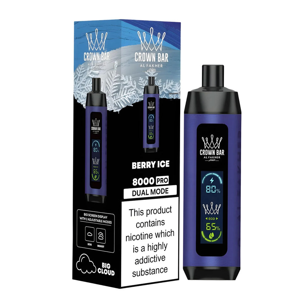 AL FAKHER CROWN BAR DISPOSABLE 0.5% 8000 PUFFS