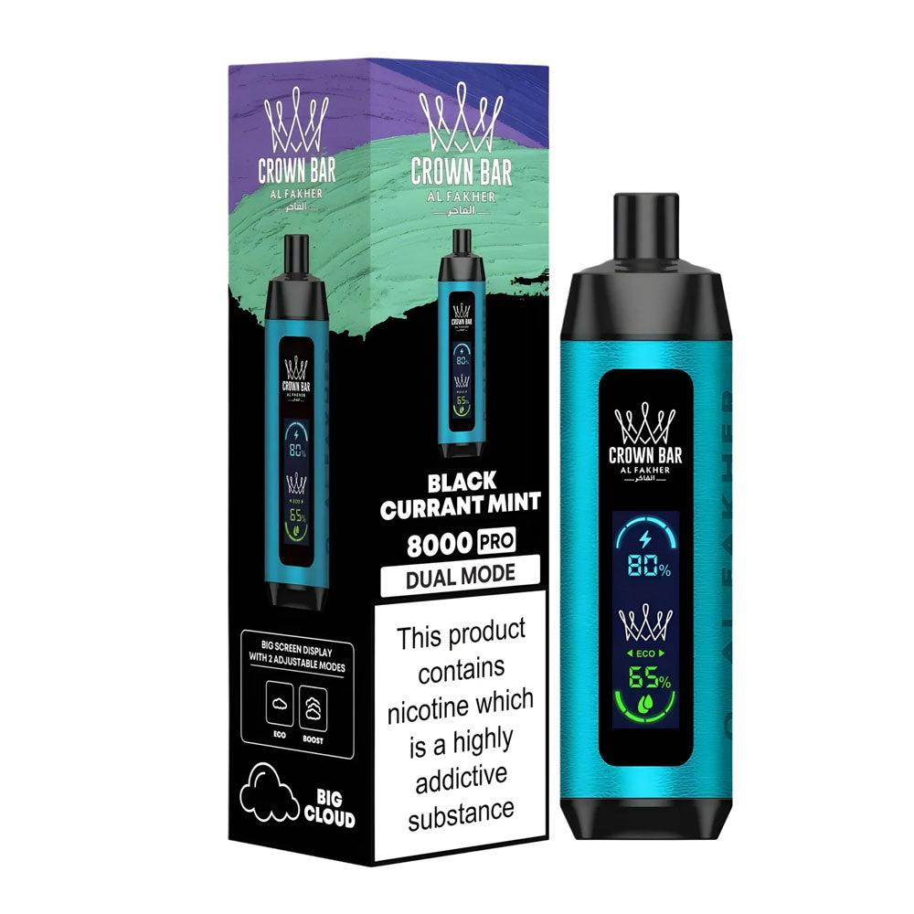 AL FAKHER CROWN BAR DISPOSABLE 0.5% 8000 PUFFS