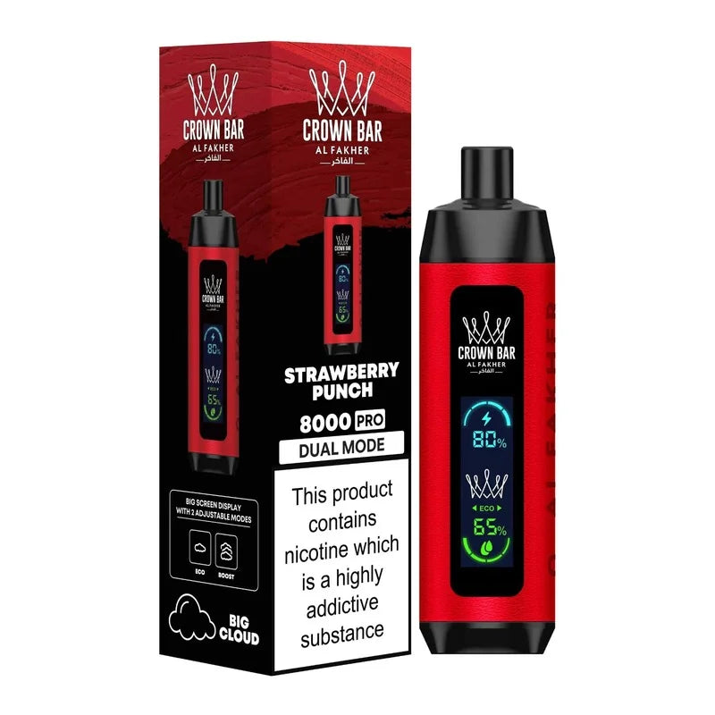AL FAKHER CROWN BAR DISPOSABLE 0.5% 8000 PUFFS