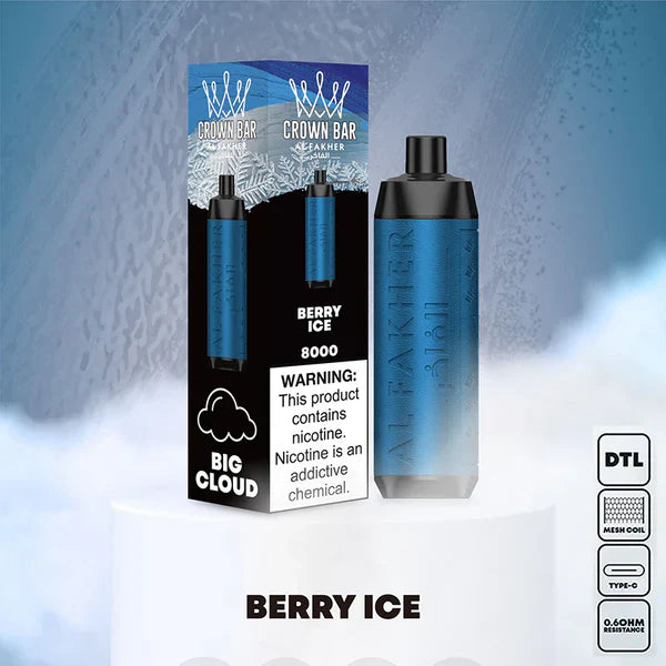 AL FAKHER CROWN BAR DISPOSABLE 0.5% 8000 PUFFS