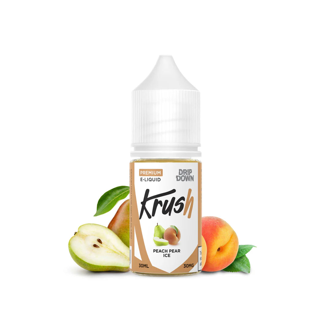 Drip Down Peach Pear Ice By Krush Series 30ml