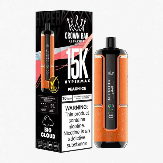 AL FAKHER CROWN BAR HYPER MAX 15K PUFFS DISPOSABLE VAPE