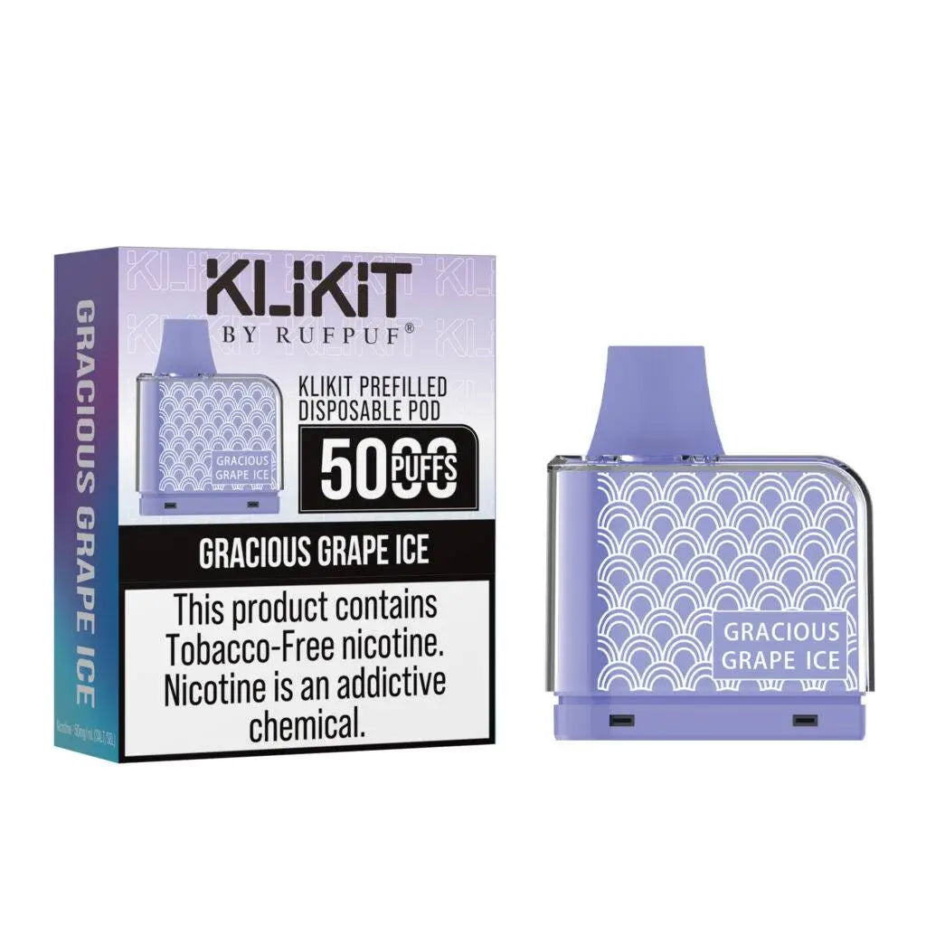Rufpuf KLIKIT Disposable Vape 50mg 5000Puffs – Non Refillable Pod