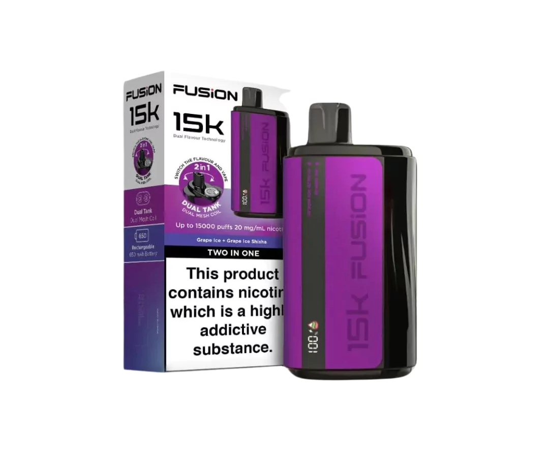 IVG FUSION 2 IN 1  DISPOSABLE 15000 PUFFS 20MG